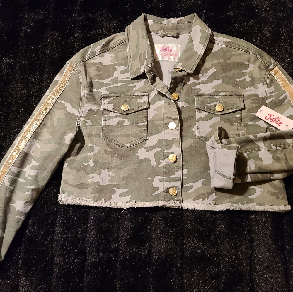 Justice camo jacket